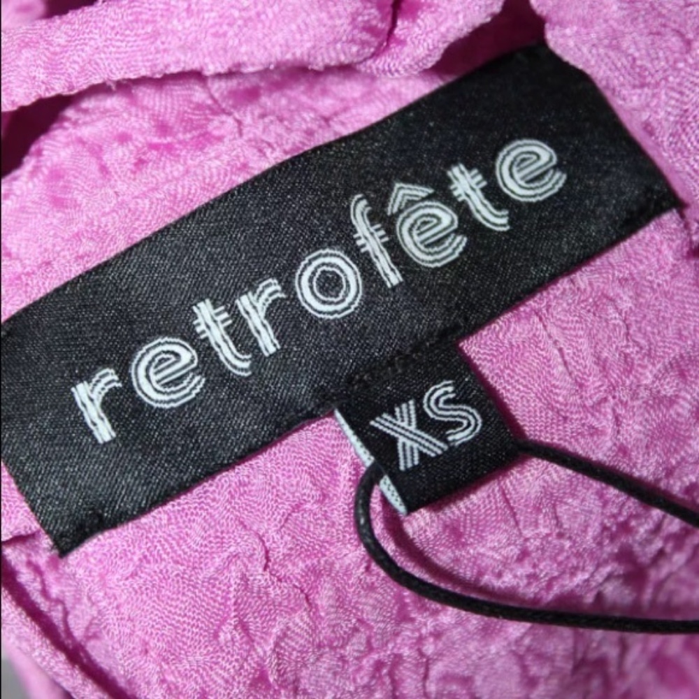 Retrofete Shelley Slim Leg Crinkled Jumpsuit Pink - Picture 5 of 10